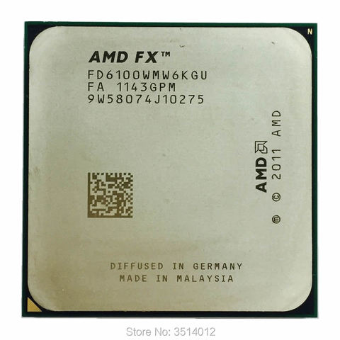 AMD FX – série FX-6100 FX 6100, processeur Six cœurs 3.3 GHz, prise AM3 + ► Photo 1/1