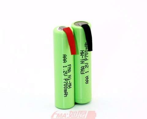 Batterie Ni-MH 2.4V 700mAh pour bricolage, pour YS534/17 Water pik WP-900 retina Barba, tondeuse, rasoir ► Photo 1/6