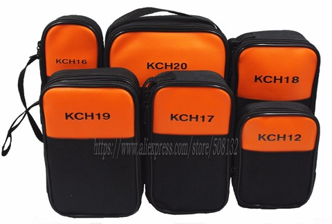 Sac Orange coque souple sacs pour pince multimètre KCH12 KCH16 KCH17 KCH18 KCH19 KCH20, pour multimètre KYORITSU Uni-T HIOKI Testo Sanwa ► Photo 1/6