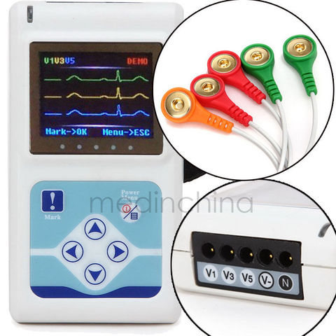 Système de moniteur ECG Holter, enregistreur, analyseur, logiciel PC gratuit, 3 canaux ► Photo 1/1