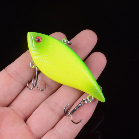 Leurre Vib en plastique dur pour la pêche, appât artificiel pour attraper des poissons, yeux 3D, Swimbait, Crankbait, wobbler, 7cm, 10.5g ► Photo 1/6