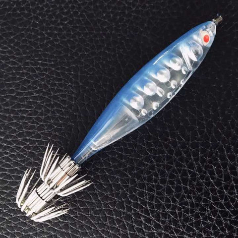 Leurre rigide en forme de crevette en bois, appât artificiel idéal pour la pêche à la turlutte, au poulpe, Wobbler, 10cm, 12.5g, 1 pièce ► Photo 1/6