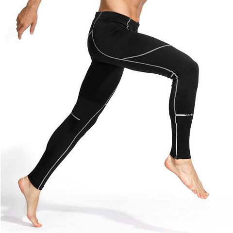 INBIKE-Leggings de cyclisme thermique pour hommes, collants slim de Sport et d'exercices, Fitness, pour la course à pied ► Photo 1/6