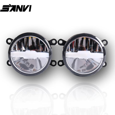 Sanvi-2 pièces, objectif anti-brouillard double couleur, 30W, 6000K/3000K, Bi LED, 12V, 2 pièces ► Photo 1/5