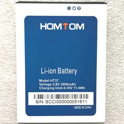 Batterie 3000mAh pour HOMTOM HT37/HT37 Pro/HT37Pro, avec code de suivi ► Photo 1/1