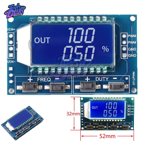 Générateur de Signal 1Hz-150Khz, fréquence d'impulsion PWM, Module réglable, affichage LCD, Module de carte 3.3V-30V ► Photo 1/6