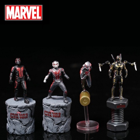 Figurine d'action Disney Marvel Avengers Ant Man, modèle en Posture assise, Mini poupée Anime, décoration, Collection en PVC, jouets ► Photo 1/6