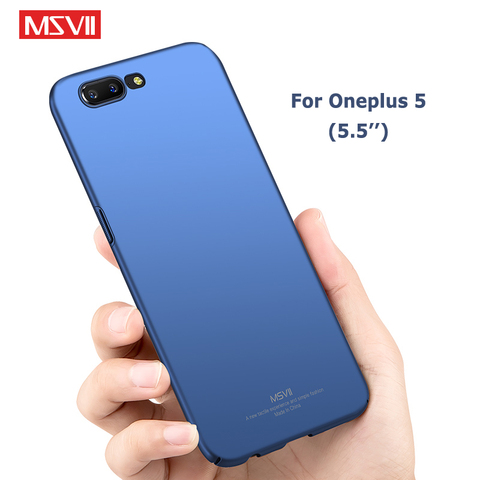 Oneplus 5 étui MSVII marque mince givré couverture un plus 5 T étuis Oneplus 5 T étui rigide housse pour un plus 5 T Oneplus5 étuis ► Photo 1/6