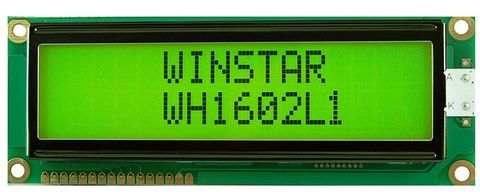 WH1602L1 WINSTAR 16*2 LCD 5 V Module qui est intégré avec ST7066 contrôleur IC écran rétro-éclairage vert nouveau et original ► Photo 1/1