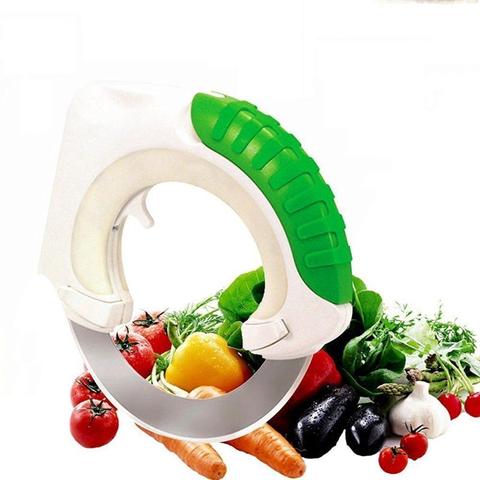 Couteau à rouler circulaire, outil de coupe polyvalent avec un Design ergonomique, salade de viande Pizza légumes coupe-pâtisserie Gadget de cuisine ► Photo 1/6