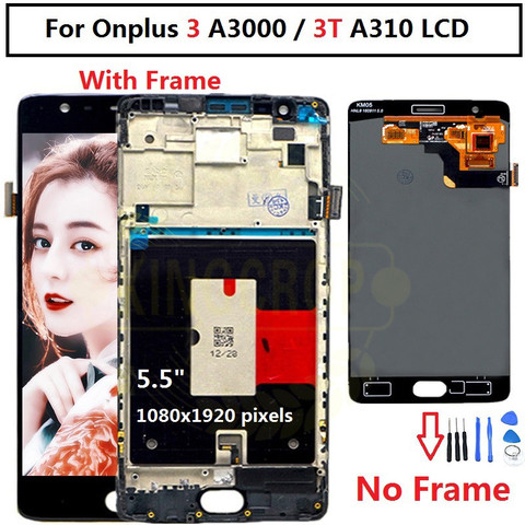Oneplus 3 T LCD écran tactile 100% nouveau FHD 5.5 