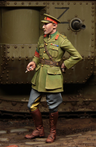 Tuskmodel – kit de figurines en résine, échelle 35, réservoir britannique de la première guerre mondiale, crewman t1102 ► Photo 1/1