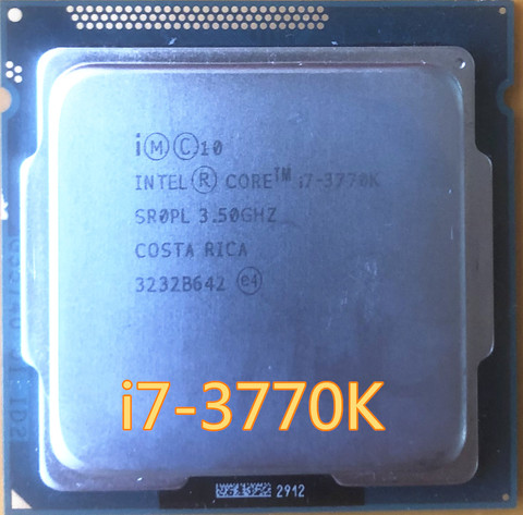 Processeur Intel Core i7-3770K, 3,5 GHz, 8 Mo, 4 cœurs, socket 1155, 5 GT/s DMI, pour ordinateur de bureau ► Photo 1/1