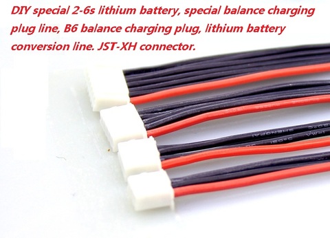 Connecteur de chargeur de batterie LiPo 10 pièces/lot 2s 3s 4s 5s 6s, ligne/fil/connecteur 22AWG 100mm JST-XH, câble d'équilibrage ► Photo 1/3