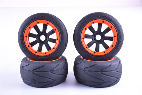 MadMax Super Grip roue de route pneu Slick course jeu de pneus Slick pour 1/5 HPI Rovan KM Baja 5B ► Photo 1/6