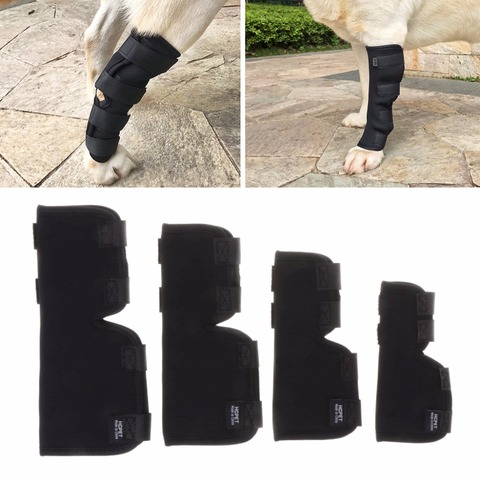Protège-jambes noir pour chien, 1 paire, protection du genou, Support thérapeutique, anti-choc, entraînement en plein air, taille 4, C42 ► Photo 1/6