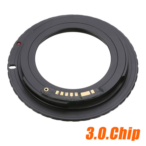 Nouvel adaptateur d'objectif de haute qualité noir pour les puces M42 objectif à Canon EOS EF adaptateur de bague de montage AF III confirmer ► Photo 1/6