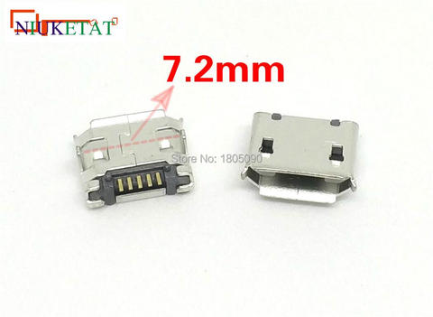Mini connecteur USB 5 broches DIP2, 100mm, 7.2 pièces, port de données 5P, port de chargement, pour prise d'extrémité Mobile ► Photo 1/2