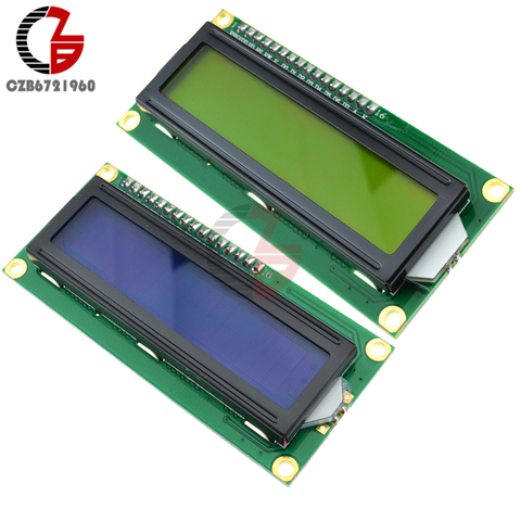 1602 IIC I2C TWI SPI Interface série 1602 16X2 caractère LCD rétro-éclairage Module bleu jaune écran LCD cc 5V pour Arduino ► Photo 1/6