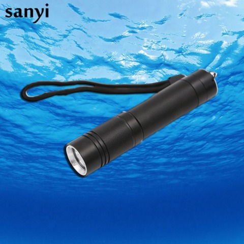 Mini lampe torche étanche pour plongée sous-marine, lampe de haute qualité, XML-T6 et LED ► Photo 1/6