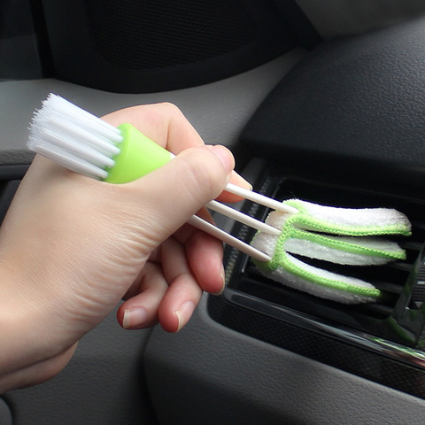 Outils de nettoyage des voitures | Brosse de nettoyage de voiture, fournitures de clavier pour automobile brosse de nettoyage polyvalente, brosse de nettoyage pour ventilation ► Photo 1/6