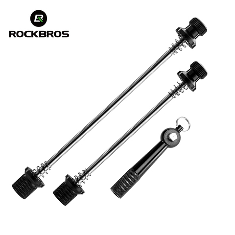 RockBros Ultraléger Anti-Vol Brochettes Route VTT Vélo Roues De Verrouillage de Vélo De Sécurité Après Dégagement Rapide QR Vélo Pièces 5 Couleurs ► Photo 1/6