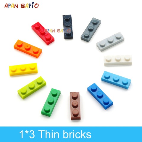 Blocs de construction pour enfants, 160 pièces, briques à chiffres fins, 1x3 points, 12 couleurs, éducatif, créatif, taille Compatible avec les jouets lego ► Photo 1/6