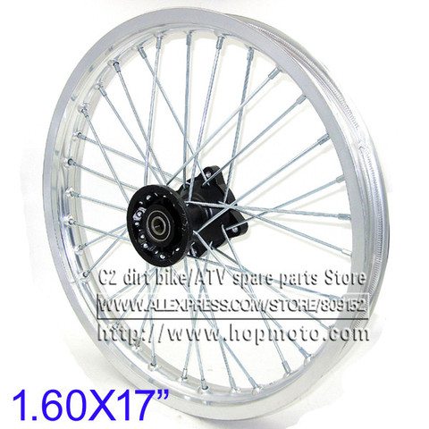 Jantes avant de disque en alliage d'aluminium 1.60x17 pouces, pour vélo de Pit Bike KLX CRF KTM Kayo Apollo bose, Dit Bike ► Photo 1/4