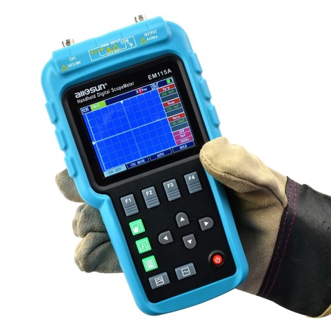 All-sun – Oscilloscope numérique Portable professionnel, multimètre + générateur de Signal, écran lcd couleur USB, EM115A 50MHZ 200MSa/S 3 en 1 ► Photo 1/6