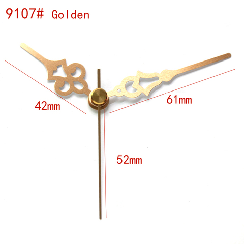 Kit d'horloge à Quartz en métal et aluminium, aiguilles courtes, arbre S, or 9107 #, accessoires de bricolage, haute qualité ► Photo 1/3