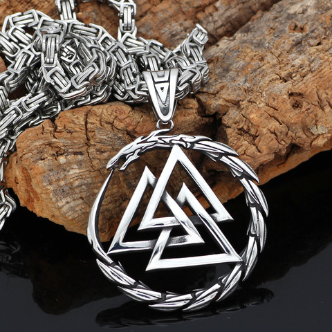 Collier pendentif dragon amulette Viking en acier inoxydable pour hommes ► Photo 1/6