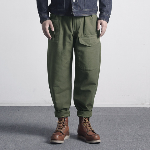 Pantalon Cargo de Style militaire américain pour hommes, 10oz, en coton, Vintage, ample, NC-0002, pantalon décontracté, OG107 ► Photo 1/6