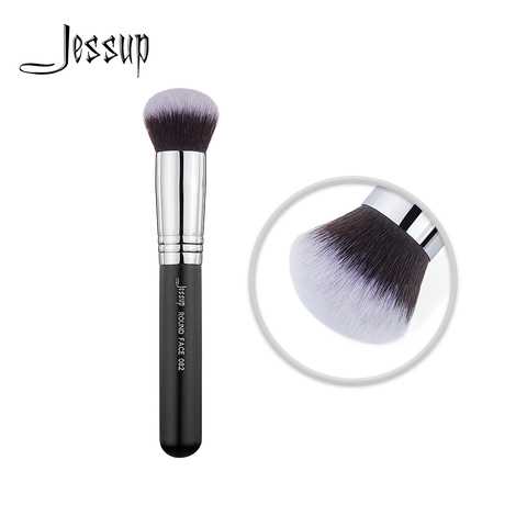Jessup – brosse à poudre pour maquillage, outil de beauté pour le visage, poils synthétiques, fond de teint, mélange cosmétique rond 082 ► Photo 1/6