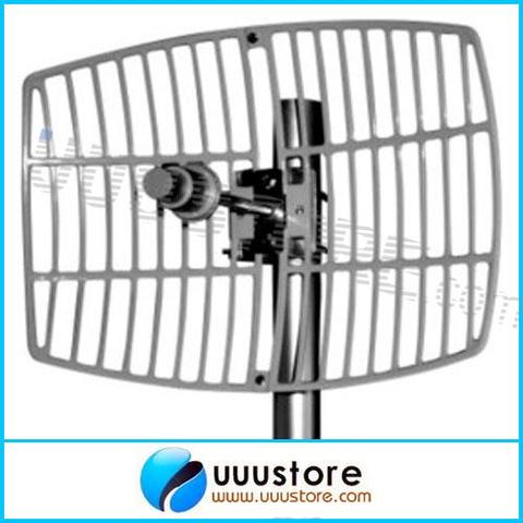 Antenne parabolique directionnelle de FPV de grille de systèmes de réseau local sans fil d'antenne d'amplification de Signal de 5.8GHz 24dBi ► Photo 1/1