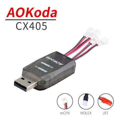 AOKoda – chargeur de batterie Micro USB CX405 4CH, pour 1S 3.7V Lipo LiHV 3.8V, haute qualité, pour hélicoptère radiocommandé ► Photo 1/6