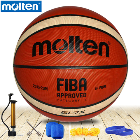Ballon de basket-ball d'origine en fusion GL7 GL7X nouvelle marque de haute qualité en cuir fondu véritable matériel officiel de basket-ball taille 7 ► Photo 1/4