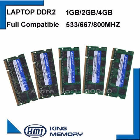 KEMBONA ordinateur portable RAM pour intel DDR2 ram 1GB 2GB 4GB ram 800 MHZ/667 MHZ/533 MHZ/PC2 6400 53001G 2G portable mémoire 200PIN d'origine ► Photo 1/5
