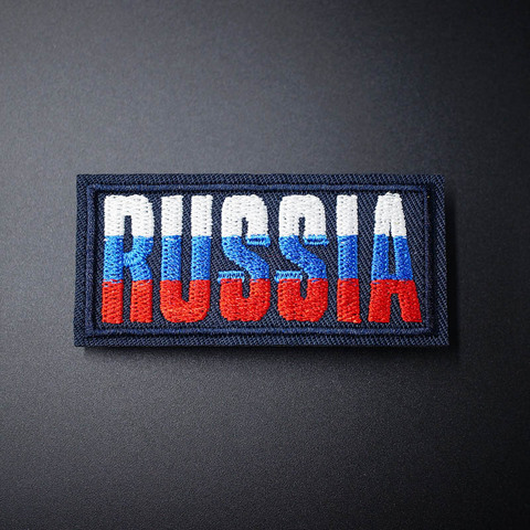 Badges patchs pour hommes, brodés à appliquer, couture, accessoires, taille russe, 3.9x7.2cm ► Photo 1/6