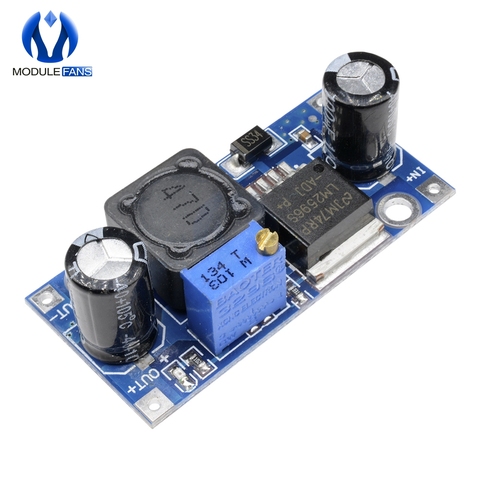 Module abaisseur de convertisseur Buck 3A LM2596, sortie de carte d'alimentation 4V-35V DC-DC V-30V 1.23 KHz, 150 ► Photo 1/6