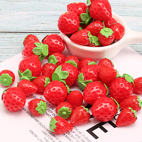 BoxiSlime – nouvelles breloques en forme de fruits, de fraises, accessoires de décoration pour bricolage, cadeau visqueux en cristal clair ► Photo 1/6