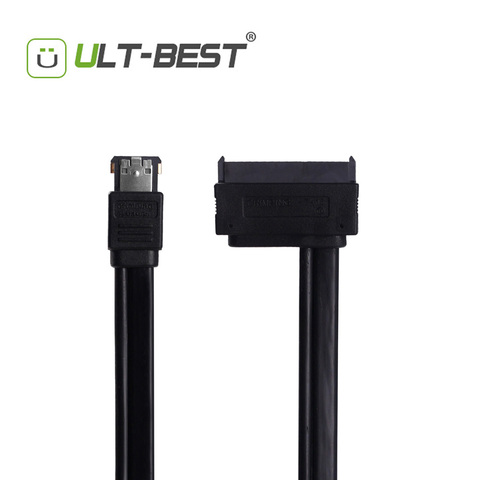 Ult-best – câble USB double alimentation 12V 5V eSATAp vers SATA 7 + 15 22 broches pour disque dur de données 2.5 pouces SSD HDD 0.5M ► Photo 1/6