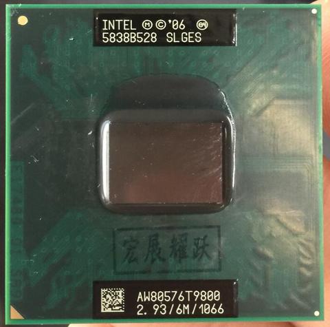Intel Core 2 Duo T9800 notebook CPU Pour Ordinateur Portable processeur CPU PGA 478 cpu 100% fonctionne correctement ► Photo 1/3