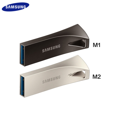 SAMSUNG USB 3.1 clé USB 32 go 64 go 200 mo/s 128 go 256 go 300 mo/s métal stylo barre d'entraînement clé USB dispositif de stockage ► Photo 1/5