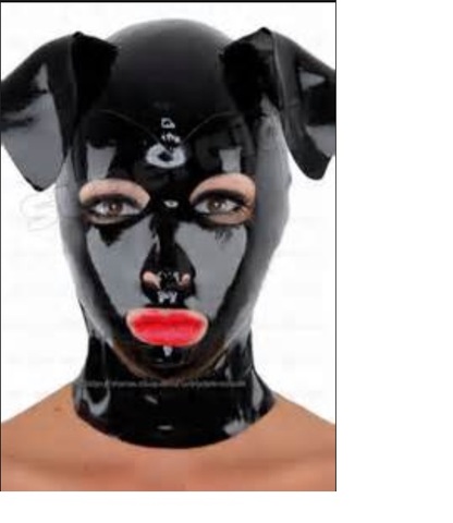 Latex nouveau masque chapeaux capuche cosplay avec de grandes oreilles en saillie, y compris la fermeture à glissière arrière ► Photo 1/1