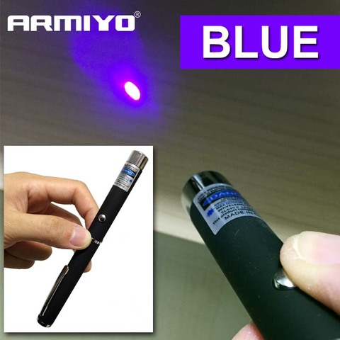 Armiyo – stylo Laser à points bleu-violet, 5mW, 405nm, pointeur puissant, présentateur, chasse à distance, enseignement, pointage, vue ► Photo 1/5