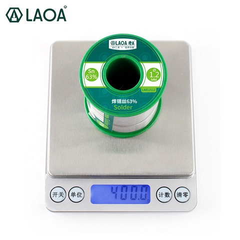 LAOA – fil à souder 400G, fil à souder en étain, mèche 63% contenu 0.8-2.3mm, 1 pièces ► Photo 1/6