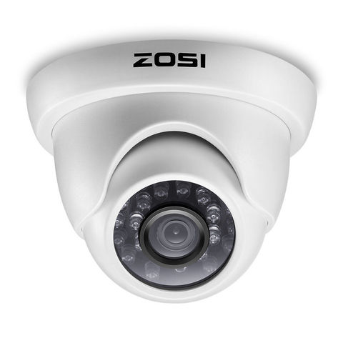 ZOSI-caméra de sécurité dôme de vidéosurveillance 1080P, HD-TVI mp, système de sécurité domestique, Vision nocturne 65 pieds, étanche pour systèmes DVR 1080P HD-TVI ► Photo 1/6