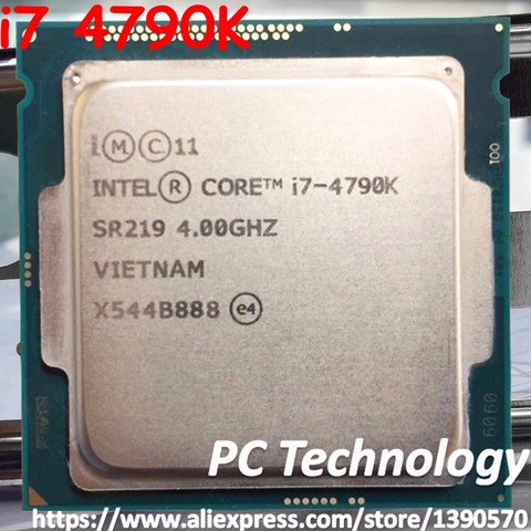 D'origine Intel Core i7 4790 k CPU 4.0 ghz Quad-Core 8 mb i7-4790K Avec HD Graphique 4600 88 w De Bureau LGA 1150 Processeur livraison gratuite ► Photo 1/1