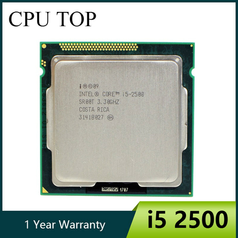 Intel Core i5 2500 3.3 ghz 6 m 5.0GT/s SR00T CPU Quad-Core Processeur pour Pc De Bureau ► Photo 1/3