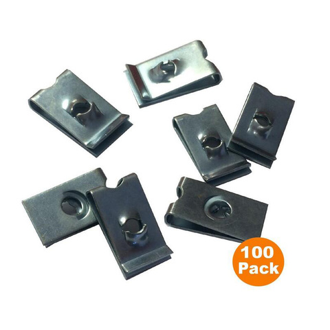 Panneaux de garniture intérieur | Attaches de vitesse 100x écrous U vis auto-taraudeuse U Clips ► Photo 1/1